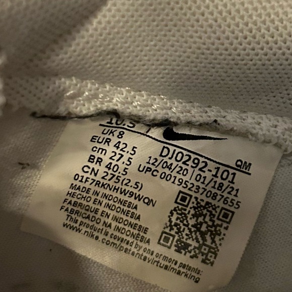 Nike Blazer Low 77 White Shoes Sneakers Women's 10.5. - Picture 8 of 8